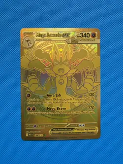 Pokemon TCG Mega Lucario EX Mega Evolution 188/132 Gold Rare - Image 1