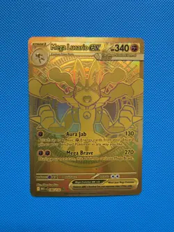 Pokemon TCG Mega Lucario EX Mega Evolution 188/132 Gold Rare - Image 2