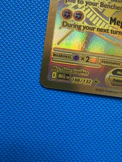 Pokemon TCG Mega Lucario EX Mega Evolution 188/132 Gold Rare - Image 5