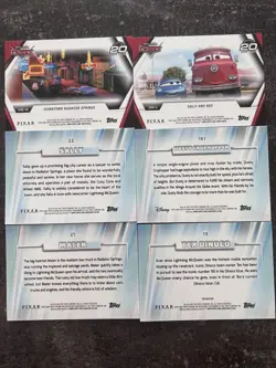 2026 Topps Chrome Disney Cars Tex Refractor 20th Anniversary CRS-10 CRS-5 NM - Image 2