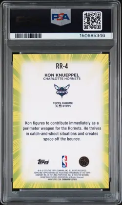 Kon Knueppel 2025 Topps Chrome Radiating Rookies #RR-4 PSA 10 SSP - Image 2