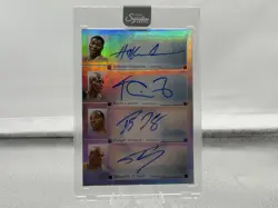 Panini 2025-26 Signature Series QA-DEF Quad Auto Olajuwon Garnett /10 - Image 1