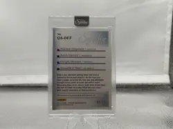 Panini 2025-26 Signature Series QA-DEF Quad Auto Olajuwon Garnett /10 - Image 2