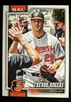 TREVOR ROGERS ORIOLES 2026 TOPPS SERIES ONE #80 - GOLDEN MIRROR SSP CASE HIT! - Image 1
