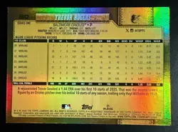 TREVOR ROGERS ORIOLES 2026 TOPPS SERIES ONE #80 - GOLDEN MIRROR SSP CASE HIT! - Image 2