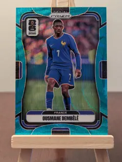 2026 Ousmane Dembele Fifa World Cup Prizm Teal Wave /99 #37 FRANCE - Image 1