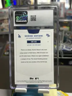 🔥 CGC 9 MT: 2024 Topps 50/50: Shohei Ohtani - Shohei Ohtani #3 ⚾🔥 - Image 2