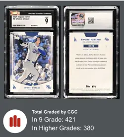 🔥 CGC 9 MT: 2024 Topps 50/50: Shohei Ohtani - Shohei Ohtani #3 ⚾🔥 - Image 3