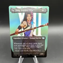 Fang, Fearless l'Cie FOIL FIN MTG 381 FULL ART BORDERLESS UNCOMMON M/NM - Image 1