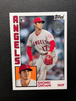 2019 Topps Update Series 1984 Variation Shohei Ohtani #84-25 RC Error Clean - Image 1