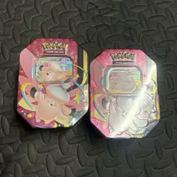X2 Pokemon TCG Mega Moon Lit Clefable EX Tin - Brand New & Factory Sealed-both - Image 1