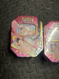 X2 Pokemon TCG Mega Moon Lit Clefable EX Tin - Brand New & Factory Sealed-both - Image 2