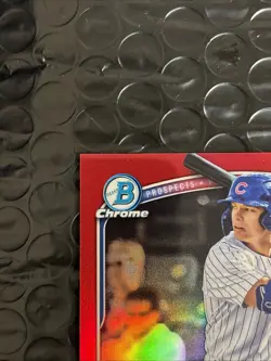 2025 Bowman Draft Ethan Conrad 1st Bowman TRUE RED REFRACTOR 5/5 Center Bookend! - Image 3