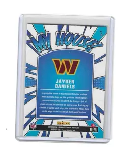 2024 Panini Donruss Optic My House! Jayden Daniels #9 Rookie RC - Image 2