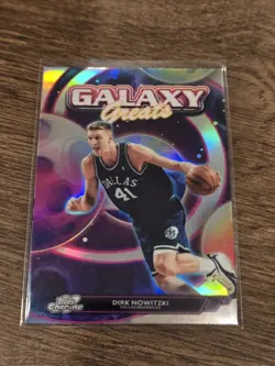 2025-26 Topps Chrome Cosmic Dirk Nowitzki Galaxy Greats Refractor - Image 1