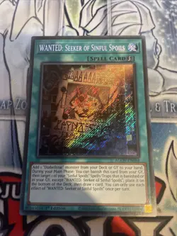 Yu-Gi-Oh! TCG Wanted: Seeker of Sinful Spoils AGOV-EN054 Secret Rare Card - Image 1