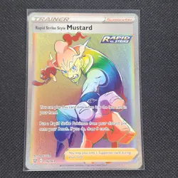 Rapid Strike Style Mustard - 176/163 - Secret Rare - Battle Styles - NM/M - Image 1