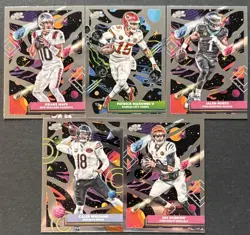 Patrick Mahomes II / Caleb Williams 2025 Topps Cosmic Chrome 18 Card QB Lot - Image 3