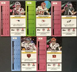 Patrick Mahomes II / Caleb Williams 2025 Topps Cosmic Chrome 18 Card QB Lot - Image 4