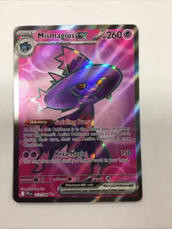Pokemon TCG Holo Ultra Rare Full Art Mismagius EX 112/094 - Image 1