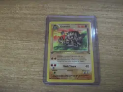 Pokemon Card GRAVELER 1st Edition TCG Fossil Super Rare Non Holo 51/62 LP/MP - Image 1