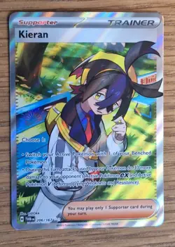 Pokemon Cards Kieran 206/167 Twilight Masquerade Ultra Rare NM - Image 1