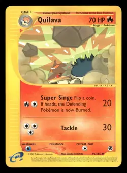 Quilava - 91/165 - Uncommon - Expedition - Pokemon Card - LP - Image 1