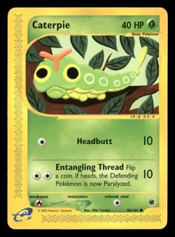 Caterpie - 96/165 - Common - Expedition - Pokemon Card - LP - Image 1