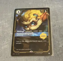 Riftbound Heimerdinger Inventor Judge Stamp English Promo Card - Image 1