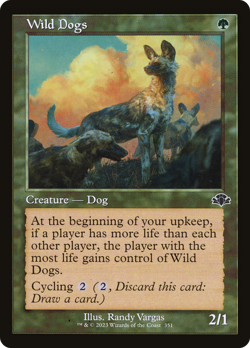Wild Dogs (FOIL) x1 - MTG Dominaria Remastered DMR #351 - Image 1