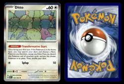 Ditto 132/165 Holo Rare 151 Pokemon Card - Image 1