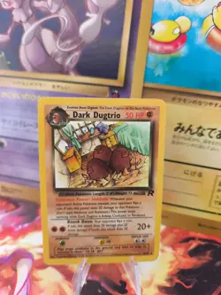 Pokemon Karte Card DARK Dugtrio Dunkles Digdri Team Rocket Gang English Wotc NM - Image 1