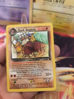 Pokemon Karte Card DARK Dugtrio Dunkles Digdri Team Rocket Gang English Wotc NM - Image 5