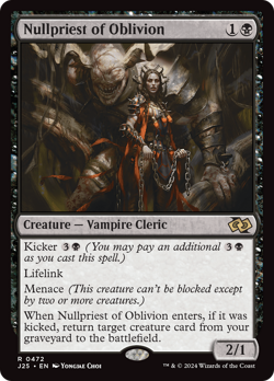 Nullpriest of Oblivion (REGULAR) x1 - MTG Foundations Jumpstart J25 #472 - Image 1