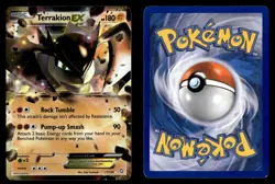 Terrakion EX 71/124 EX Rare Holo Dragons Exalted Pokemon Card - Image 1