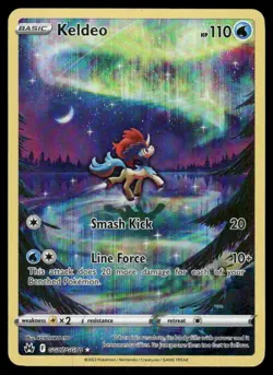 Pokemon Cards Keldeo GG07/GG70 Crown Zenith Galarian Gallery Holo LP - Image 1