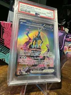 2024 POKEMON TEF EN-TEMPORAL FORCES 206 IRON CROWN EX SIR PSA 10 - Image 4