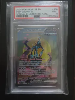 PSA 9 Iron Crown ex 206/162 Special Illustration Rare 2024 Temporal Forces - Image 1