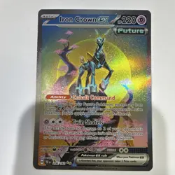 Pokemon Iron Crown ex 206/162 SV05 Temporal Forces SIR Full Art Holo Basic EN NM - Image 1