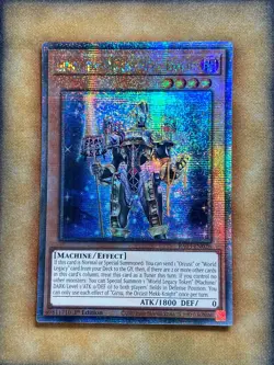 Yugioh Girsu, the Orcust Mekk-Knight RA03-EN026 Quarter Century Rare 1st Ed NM - Image 1