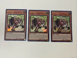 Yugioh - Test Bear x 3 - 1st Edition Ultra Rare LP - Free Holo Card - A - Image 1