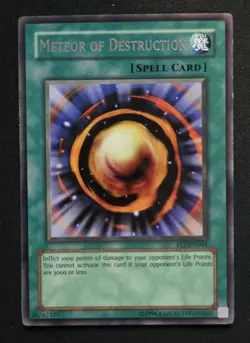 Yugioh Spell x3 Set Meteor of Destruction FET-EN041 Flaming Eternity Unlimited - Image 2