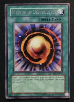 Yugioh Spell x3 Set Meteor of Destruction FET-EN041 Flaming Eternity Unlimited - Image 4