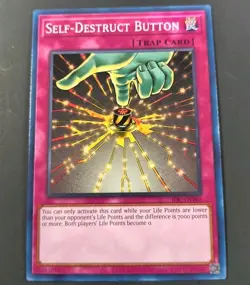 Yu-Gi-Oh! Invasion Of Chaos Self-Destruct Button Common Trap Card IOC-EN105 NM - Image 1
