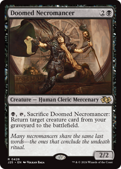 Doomed Necromancer (REGULAR) x1 - MTG Foundations Jumpstart J25 #426 - Image 1