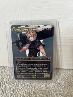 MTG Cloud, Ex-Soldier (Borderless) Commander: Final Fantasy Regular Card - Image 1