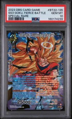 2023 DBS Card Game - SS3 Son Goku, Fierce Battle #BT22-135 SPR - PSA 10 - Image 1