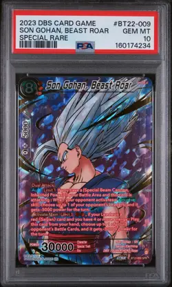 2023 DBS Card Game - Son Gohan, Beast Roar #BT22-009 SPR - PSA 10 - Image 1