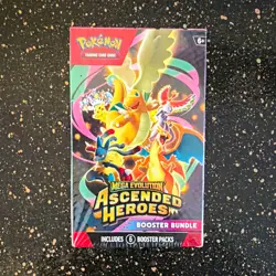 Pokemon TCG Mega Evolution—Ascended Heroes Booster Bundle 6 Packs 60 Cards - Image 1
