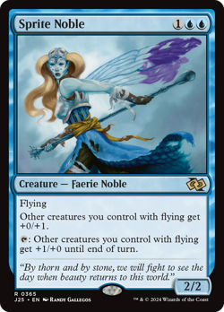 Sprite Noble (REGULAR) x1 - MTG Foundations Jumpstart J25 #365 - Image 1